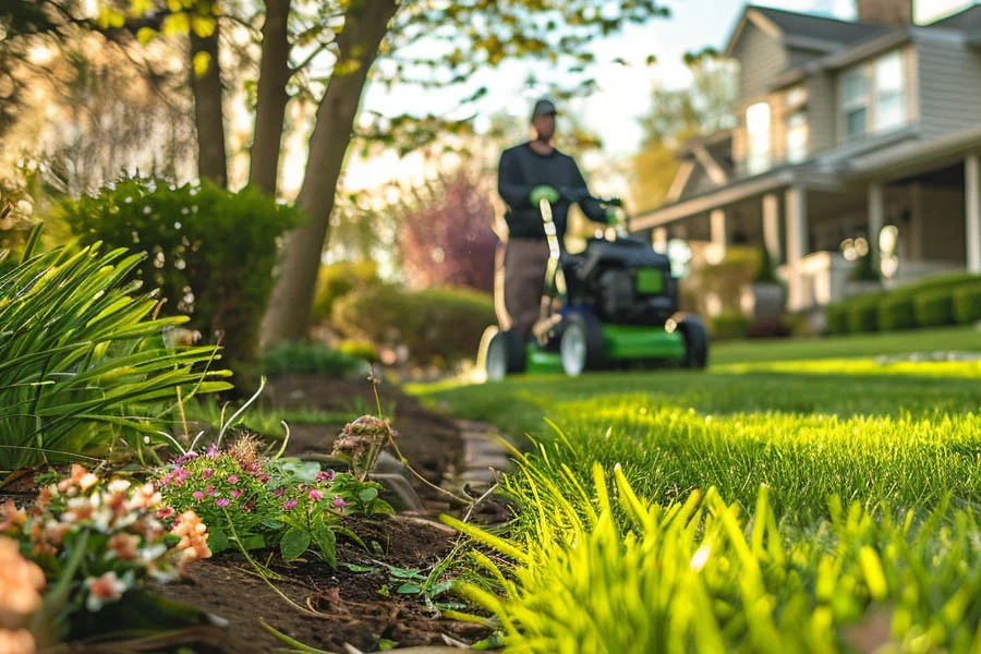 small electric push mower