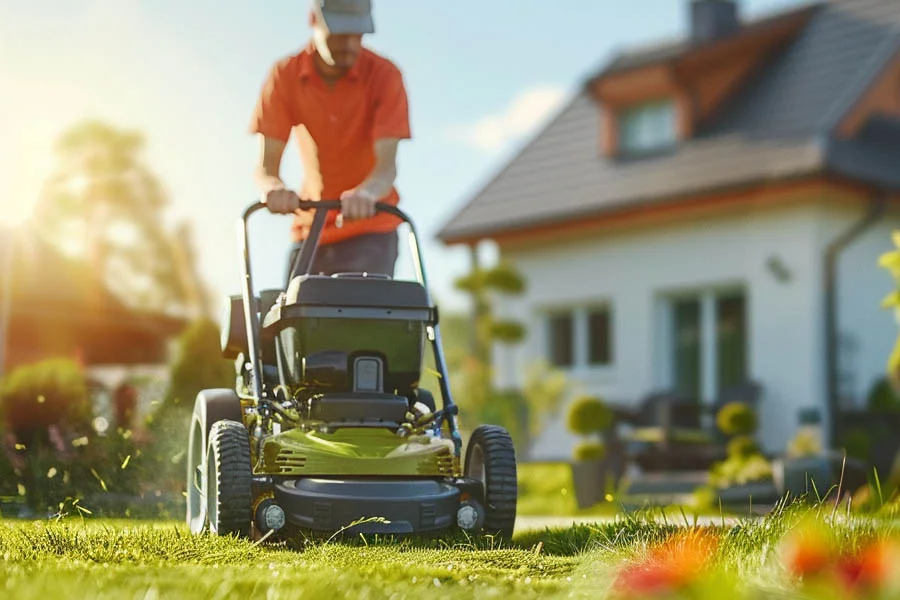 small electric grass mower